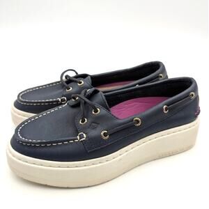 Sperry Top-Sider Bahama 3.0 Platform Sneaker Women's Blue Size US5.5 EU35.5
